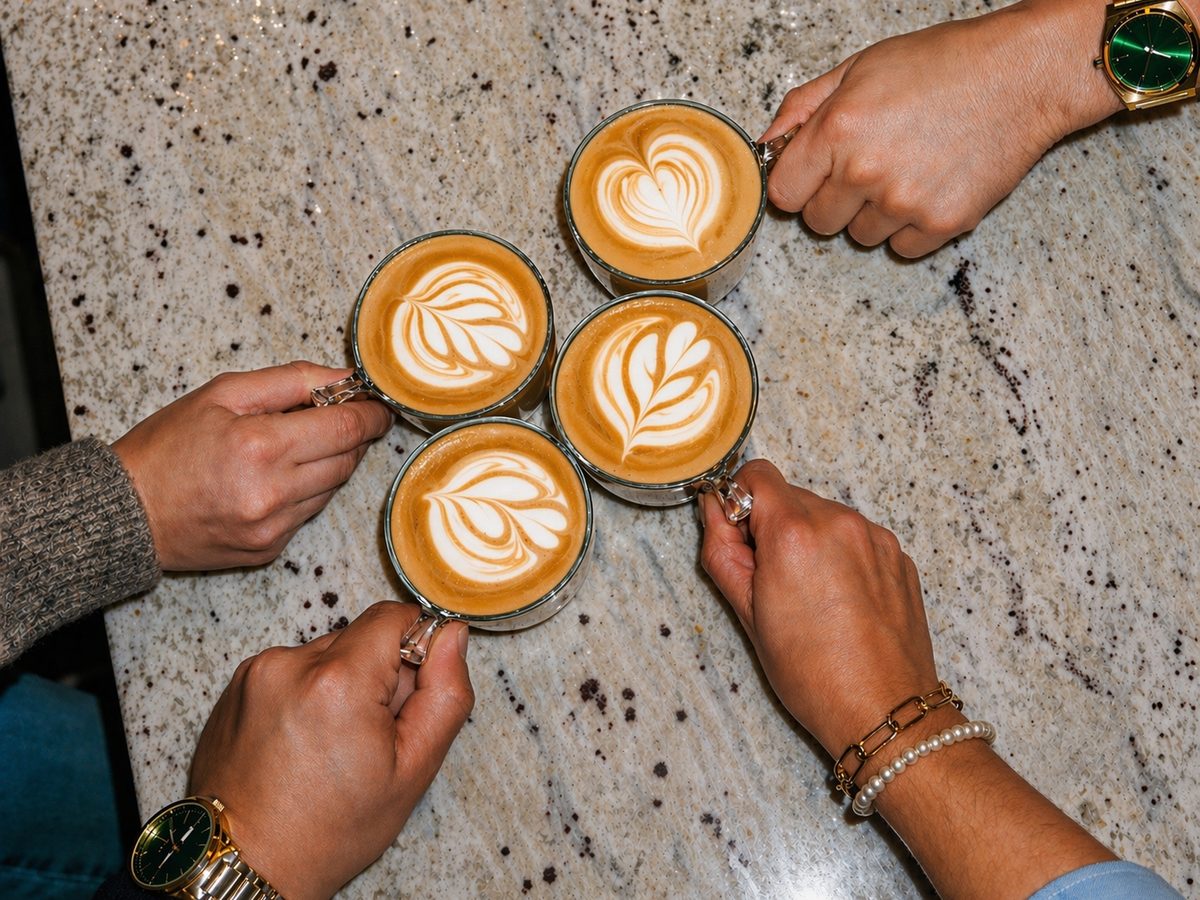 Tazas con arte latte